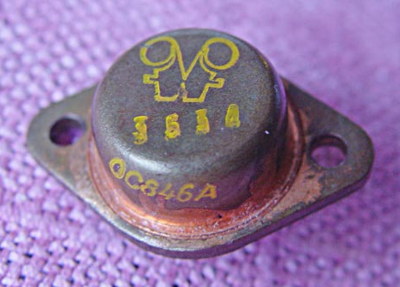 VEB Funkwerk Erfurt (FWE), ein einzlener Transistor vom Typ OC846